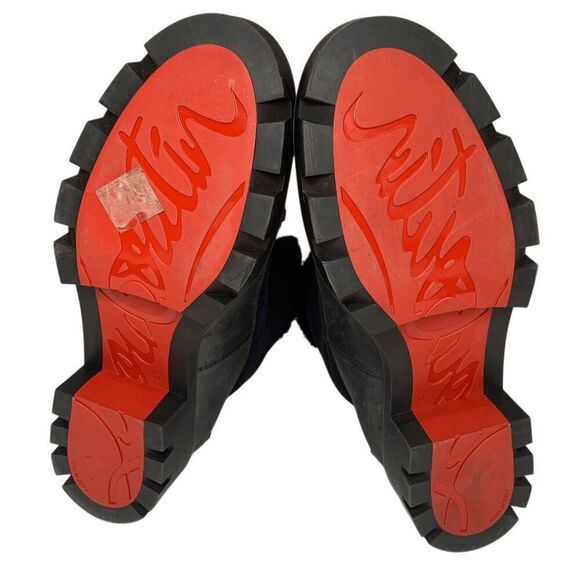 Christian Louboutin Kid Calfskin Suede Rubber Shearling Glory Duck Boot EU 37 - Picture 11 of 12